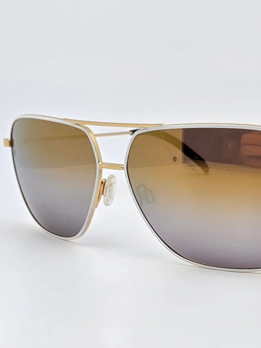 Maui Jim MJ778-05C Kami White Gold Frame Polarized Lens Aviator Sungalsses 62mm